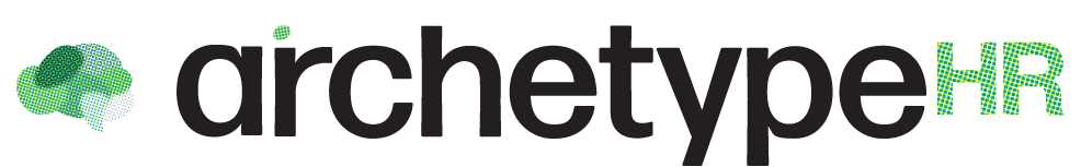 Archetype HR logo with green brain icon